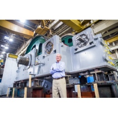 Horsburgh & Scott manufactures this gigantic 366,000 lb. rolling mill gearbox, producing 20,000 HP and 24,700,000 in.-lb.-f of output torque.