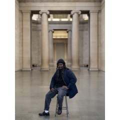 Portrait of Alvaro Barrington at Tate Britain in 2024. Photo  Tate (Jai Monaghan) (1)