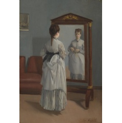 Image: Eva Gonzals, The Full-length Mirror, about 1869-70