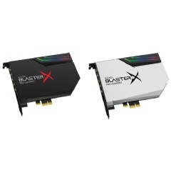 Sound BlasterX AE-5 Pure Edition.
Sound BlasterX AE-5 PCIe Sabre Class Gaming DAC with Discrete Headphone Amp.