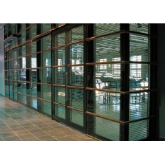 Vision Control integrated louvers with high impact glazing protect against bullets, shattering, fire and violent force.
