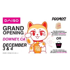 Join Daiso Downey for a grand opening ribbon cutting ceremony.