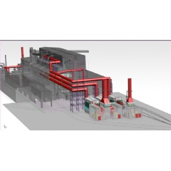 3D-image of secondary dedusting system by Primetals Technologies for MMK, Russia.
