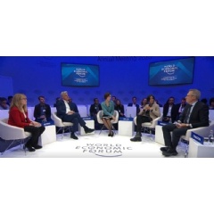 Gilberto Tomazoni at the Why Lands Matters panel at the World Economic Forum, in Davos