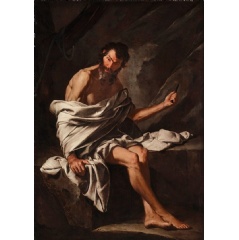 Image: Bernardo Cavallino, Saint Bartholomew, 164045  The National Gallery, London