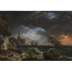 Image: Claude-Joseph Vernet, A Shipwreck in Stormy Seas, 1773