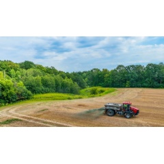 LITHOS CARBON  
ROCK POWDER BEING SPREAD ON AGRICULTURAL FIELDS, PART OF THE ENHANCED ROCK WEATHERING PROCESS