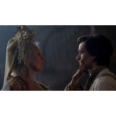 Olivia Colman as Miss Havisham and Fionn Whitehead as Pip