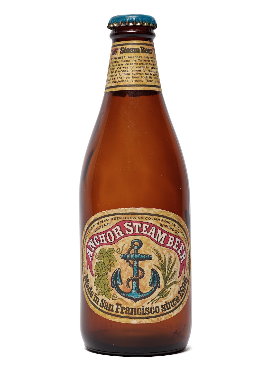 An Anchor Brewing Co. steam beer is photographed at a store in San