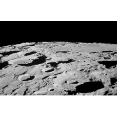 From lunar orbit, astronauts pointed cameras out the window of their spacecraft to capture photos of the moons surface.
Credits: NASA