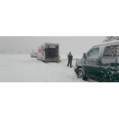 Low visibility in a lake-effect snow squall during IOP2 equipment preparations.
Credit: Kaitlyn Jesmonth, University of Illinois