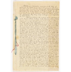 Treaty with the Western Cherokee, 1828. Image courtesy of the National Archives and Records Administration.