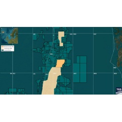 Heimdal OBN coverage in relation to TGS 3D OBN multi-client seismic data library and surrounding licensing blocks.