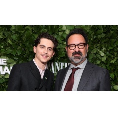 Timothe Chalamet and James Mangold. Photo: Cindy Ord/Getty Images for The Gotham Film & Media Institute