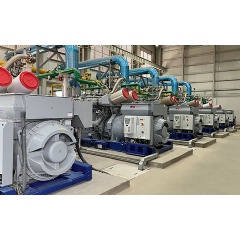 Rolls-Royce has commissioned ten mtu gas gensets in northern Egypt to supply the Egyptian Wood Technology Companys (WOTECH) production plant with electricity. SEE Complete Caption Below.