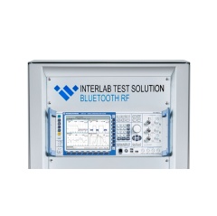 The Interlab Test Solution Bluetooth RF for Channel Sounding qualification, running with the R&S CMW. Image 7layers