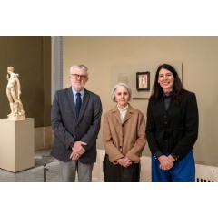 From L to R: Miguel Falomir, Director of the Museo Nacional del Prado; Pilar Conde Gutirrez del Alamo, donor of the work to American Friends of the Prado Museum and Christina Simmons, Executive Director of the American Friends of the Prado Museum