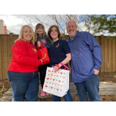 The Brown Family, pictured here, spent 112 nights at RMHC Toronto together as a family, while daughter Emma was receiving treatment for her cancer diagnosis.