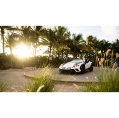 Lamborghini at the Beach Lounge in Miami