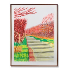 David Hockney R.A.
(British, born 1937)
The Arrival of Spring in Woldgate, East Yorkshire in 2011 (twenty eleven)  21 March
