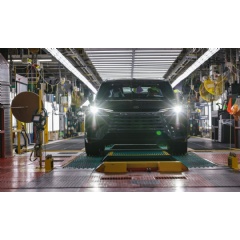 This all-new Lexus TX is about to be driven for the first time as it rolls off the line at Toyota Indiana.