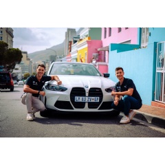 Cape Town (RSA), 19 December 2024. Kelvin van der Linde, Sheldon van der Linde, BMW M works driver, presentation.