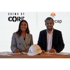 Acquisition Signing with Di-Ann Eisnor, CEO and founder of Crews by Core and Dr. Hassan Albalawi, CEO and Founder of WakeCap