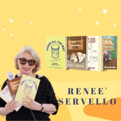 Author Renee Servellos Storytelling Spectacle in New York Times Square on January 1, 2024