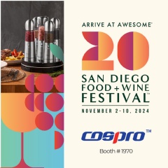 Explore COSPROs Grinder Sets at Booth 1970San Diego Food & Wine Festival 2024