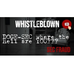 Watch 2 minutes of compelling video with J.K. the whistleblower, his insight is remarkable.  Visit this link www.SECwhistleblown.com